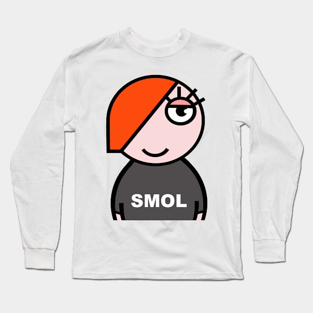 SMOL and cute Long Sleeve T-Shirt by Cheeky Greetings